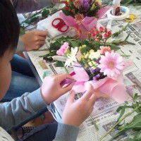 石巻桃生小学校花育